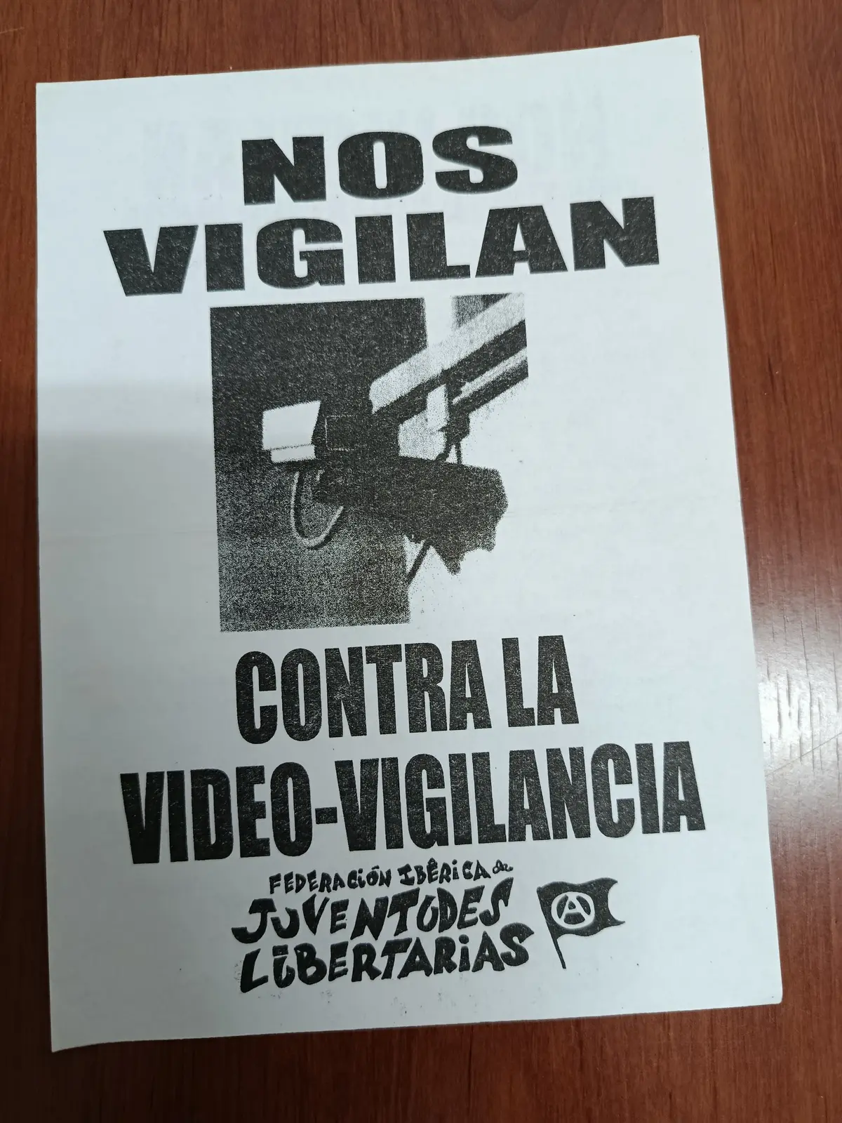 Vista principal de Nos vigilan. Contra la video-vigilancia
