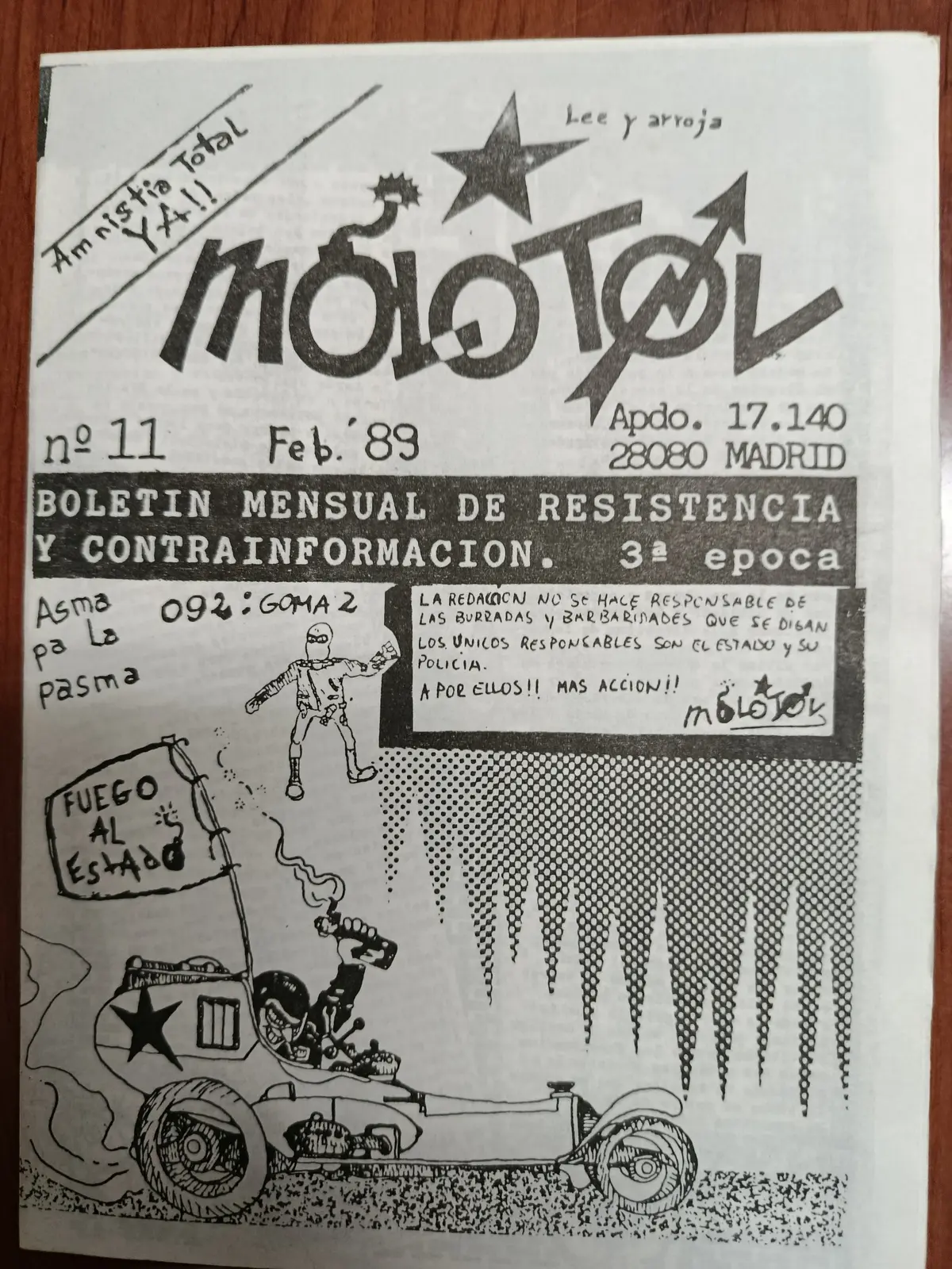 Vista principal de Molotov