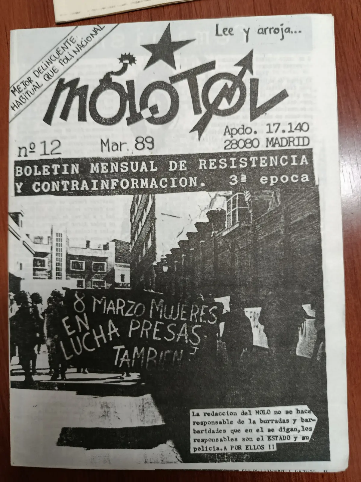 Vista principal de Molotov
