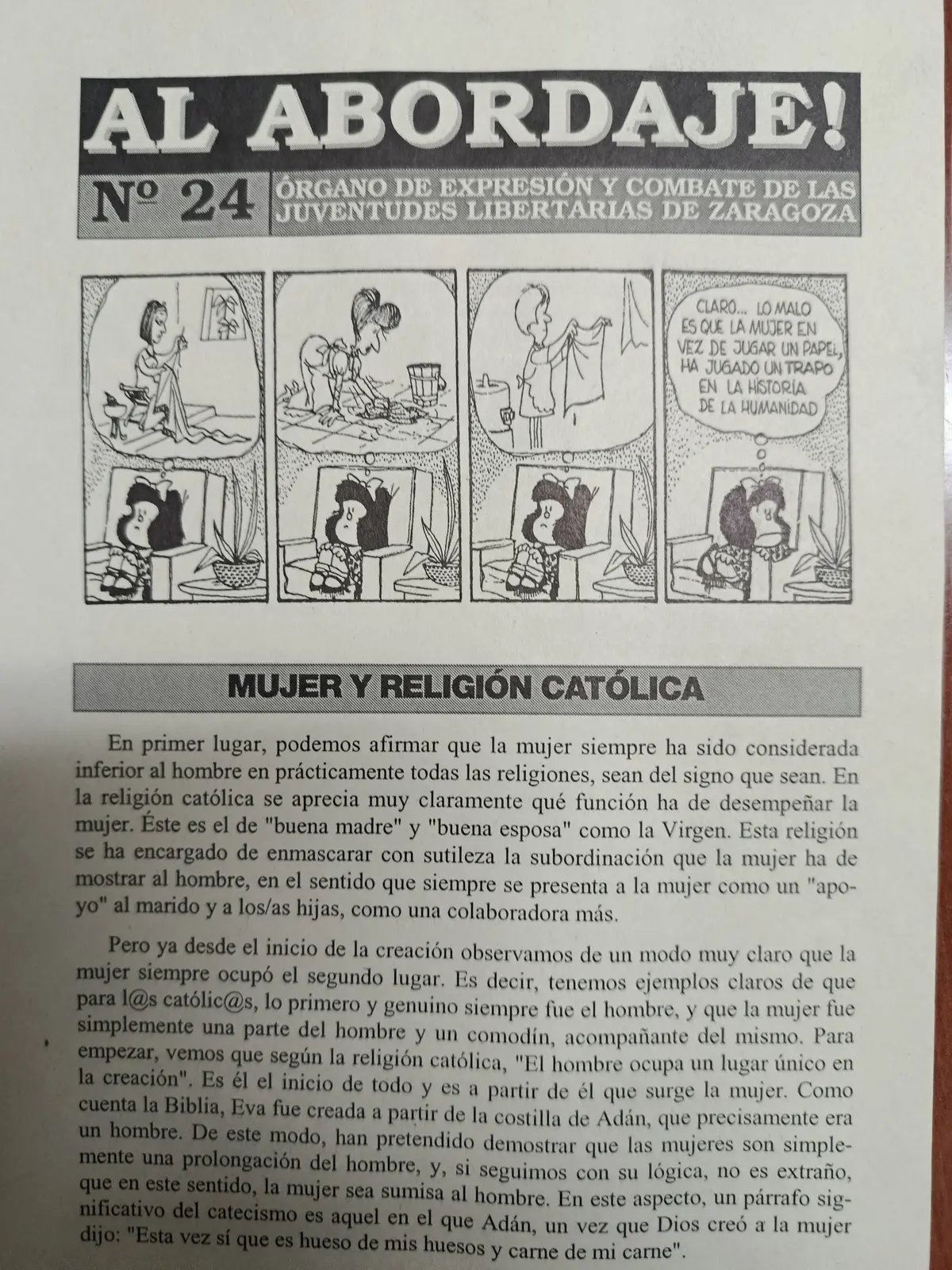 Vista principal de Al Abordaje!