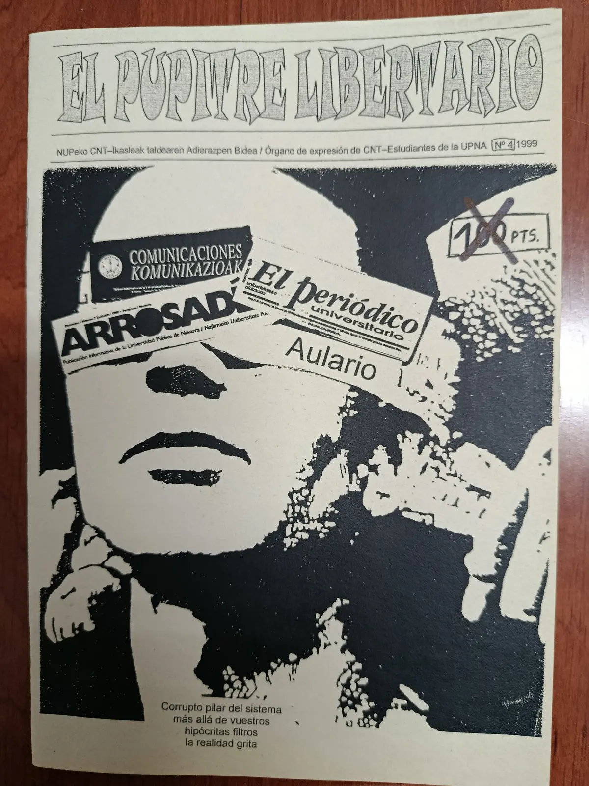 Vista principal de El Puño Libertario