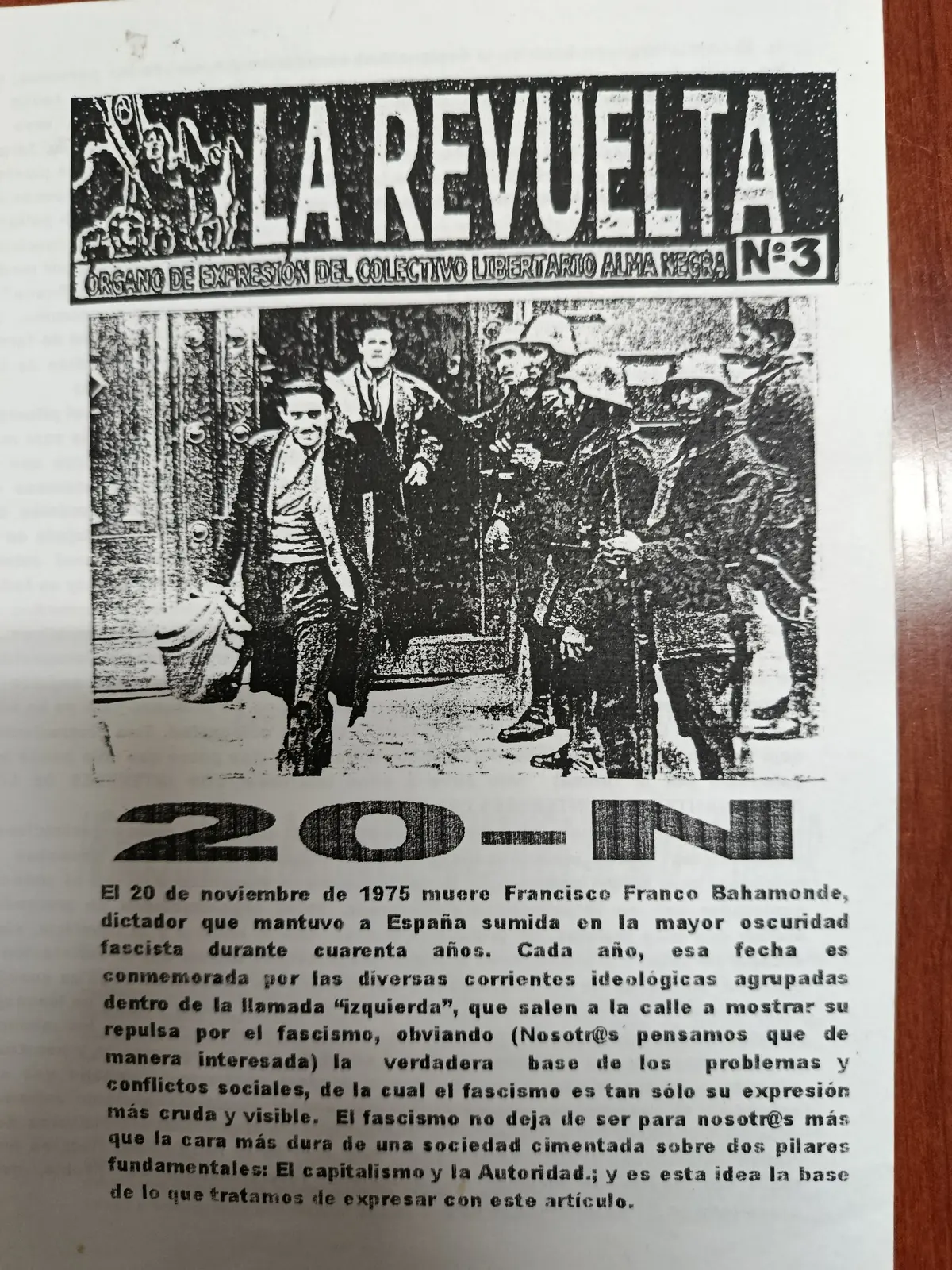 Vista principal de La Revuelta
