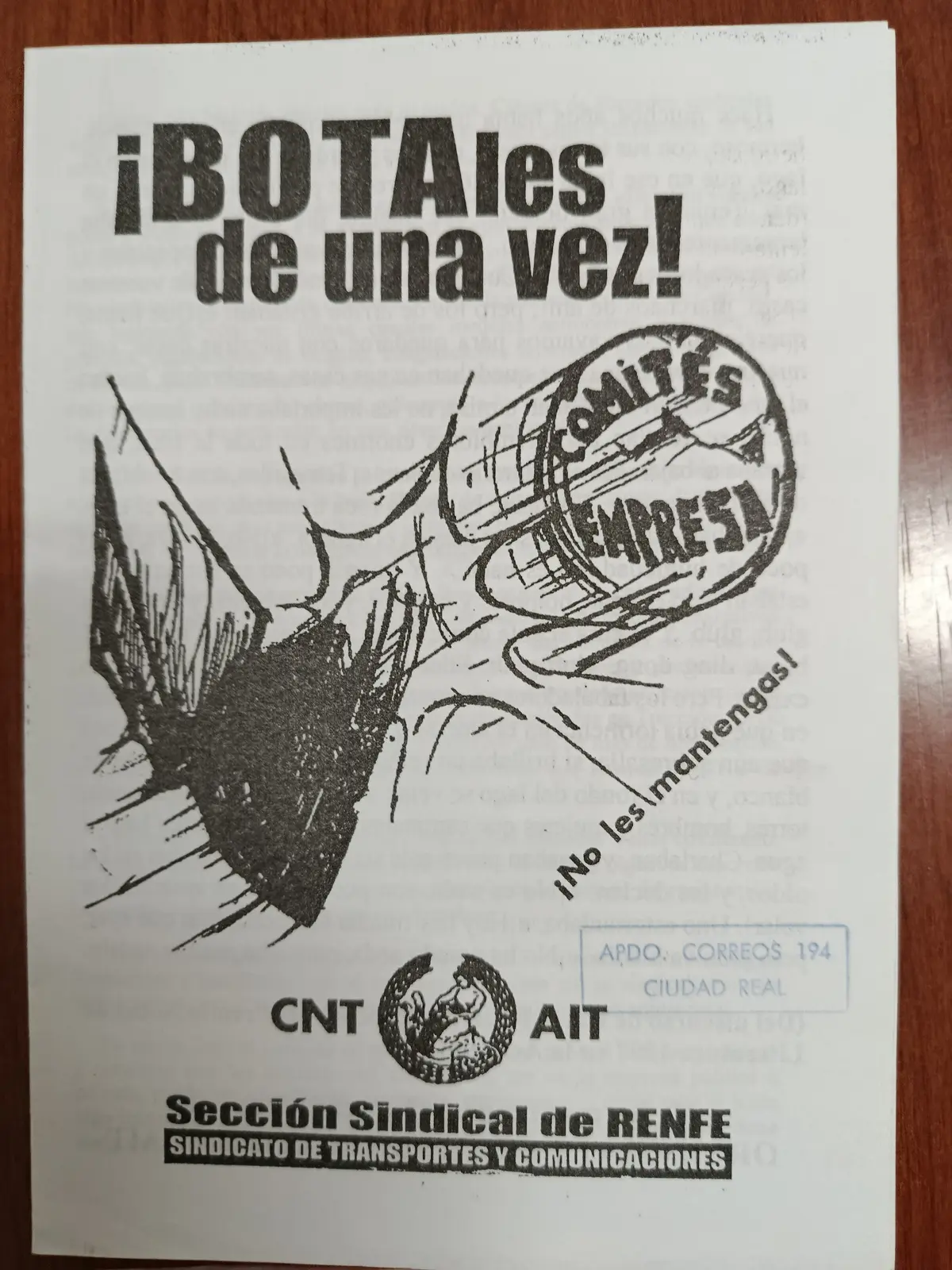 Vista principal de ¡BOTAles de una vez! ¡No les mantengas!