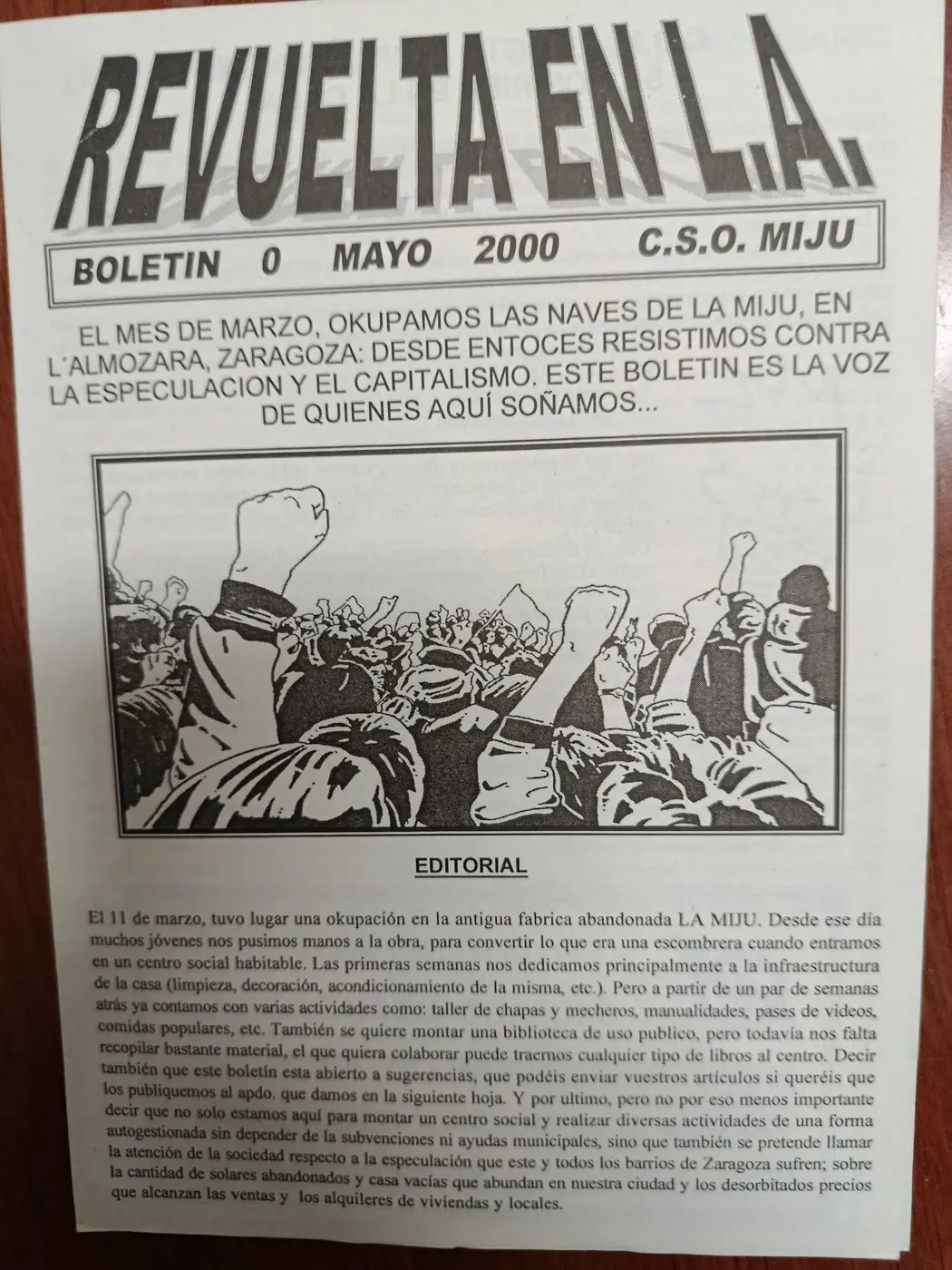 Vista principal de Revuelta en la MIJU
