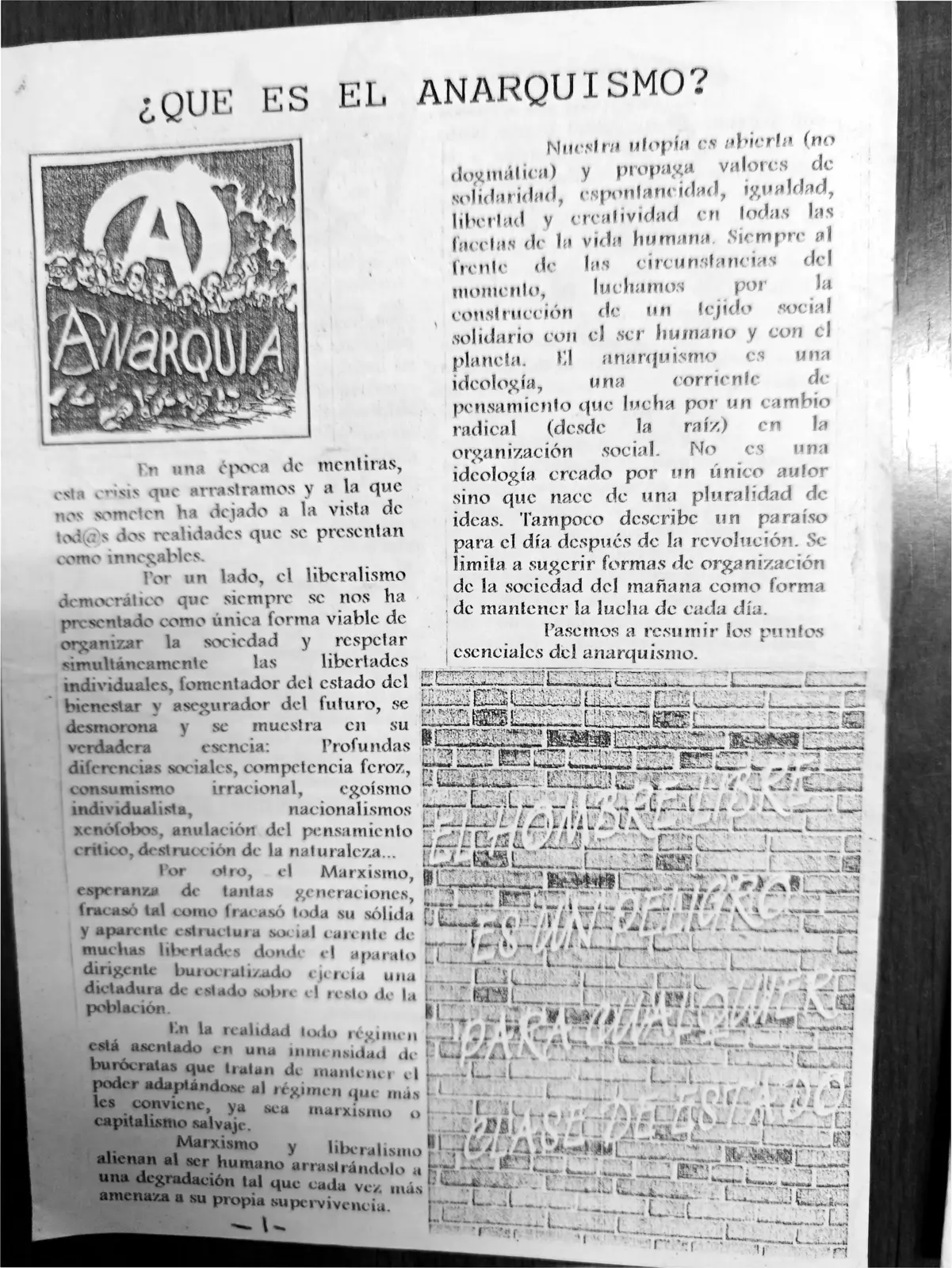 Vista principal de ¿Qué es el anarquismo?