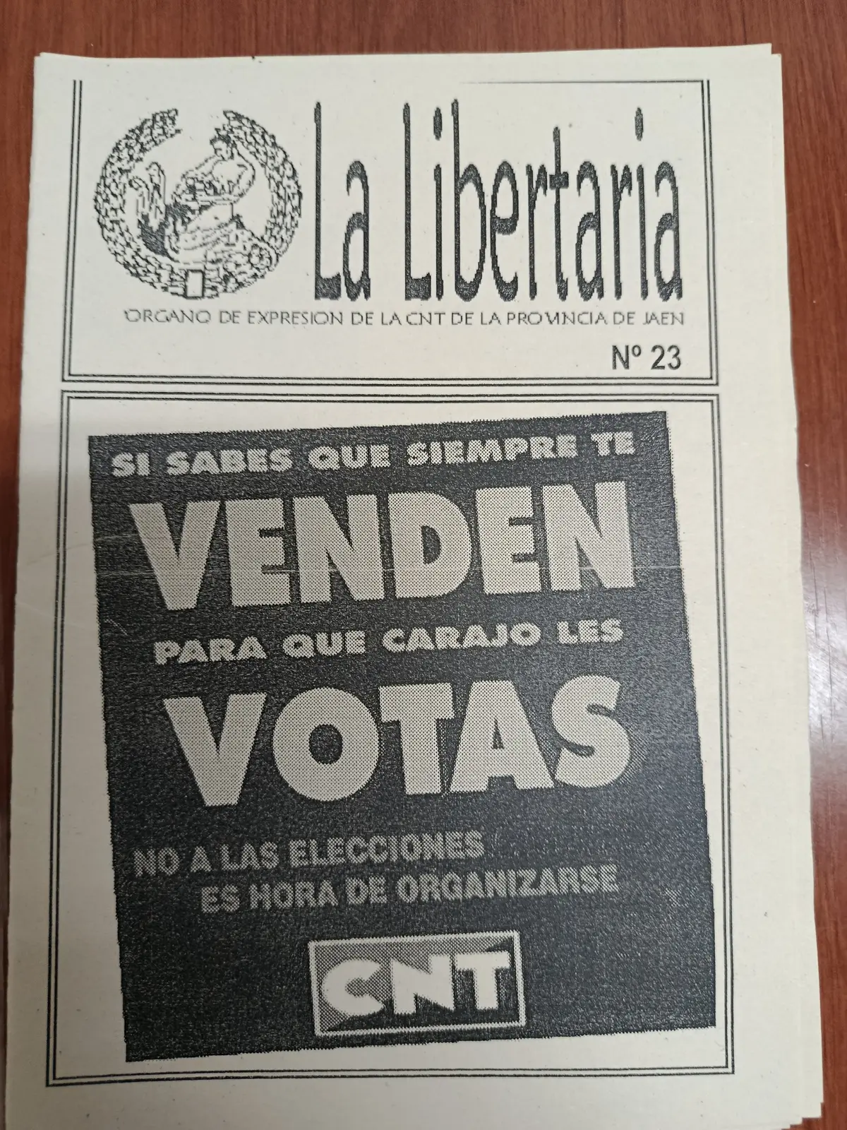 Vista principal de La Libertaria