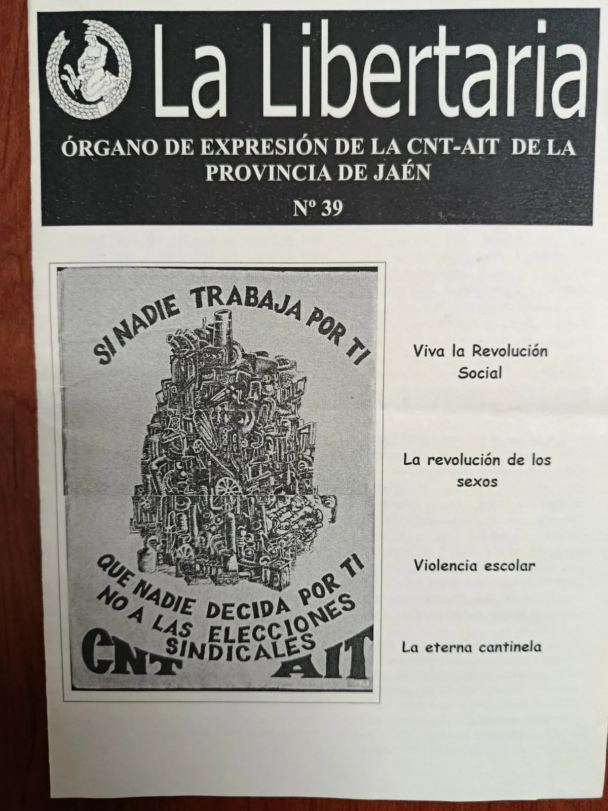 Vista principal de La Libertaria