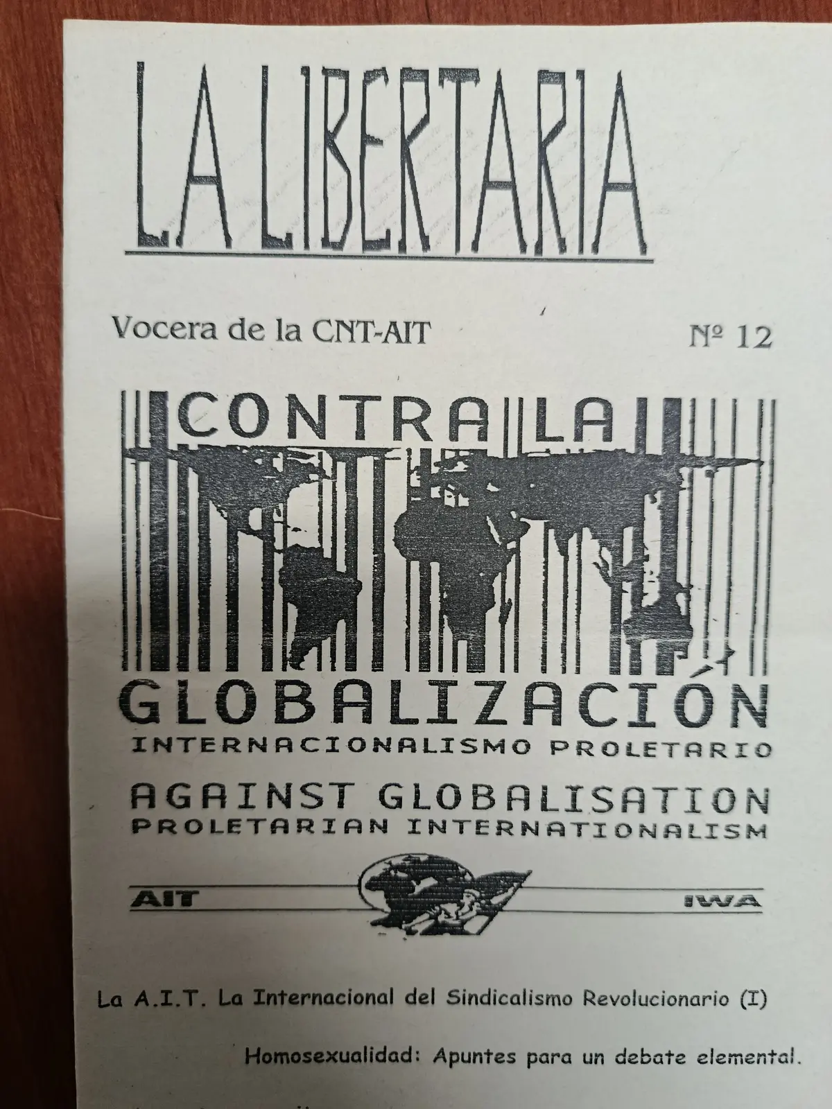 Vista principal de La Libertaria