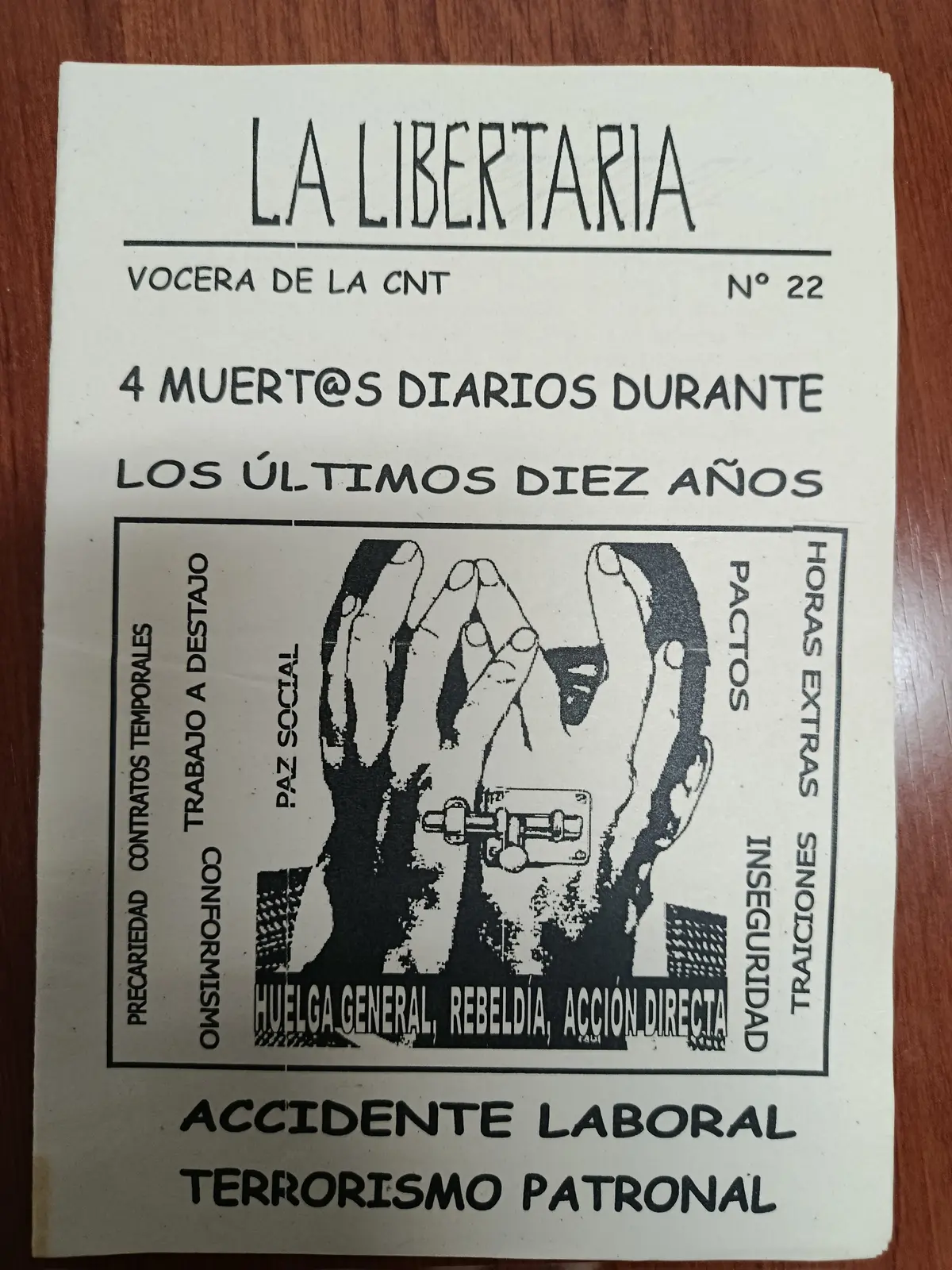 Vista principal de La Libertaria