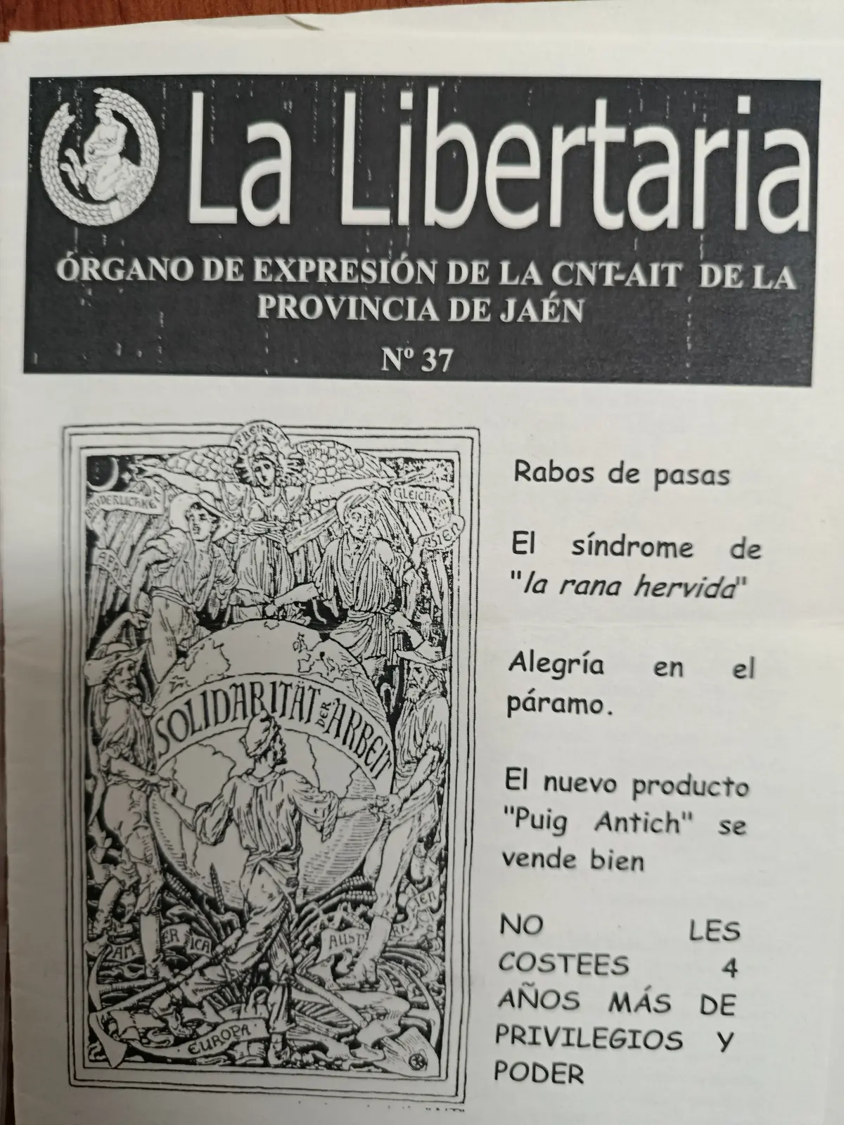Vista principal de La Libertaria