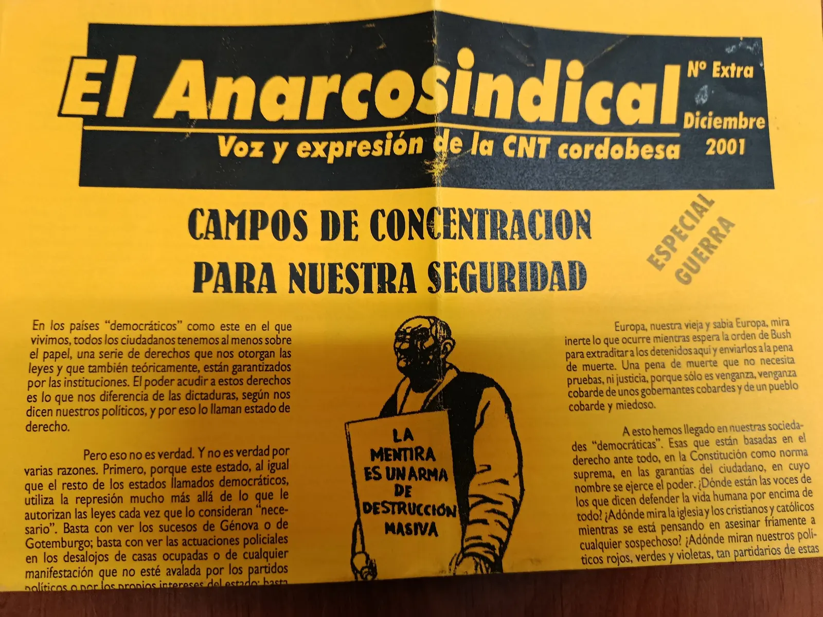 Vista principal de El Anarcosindical