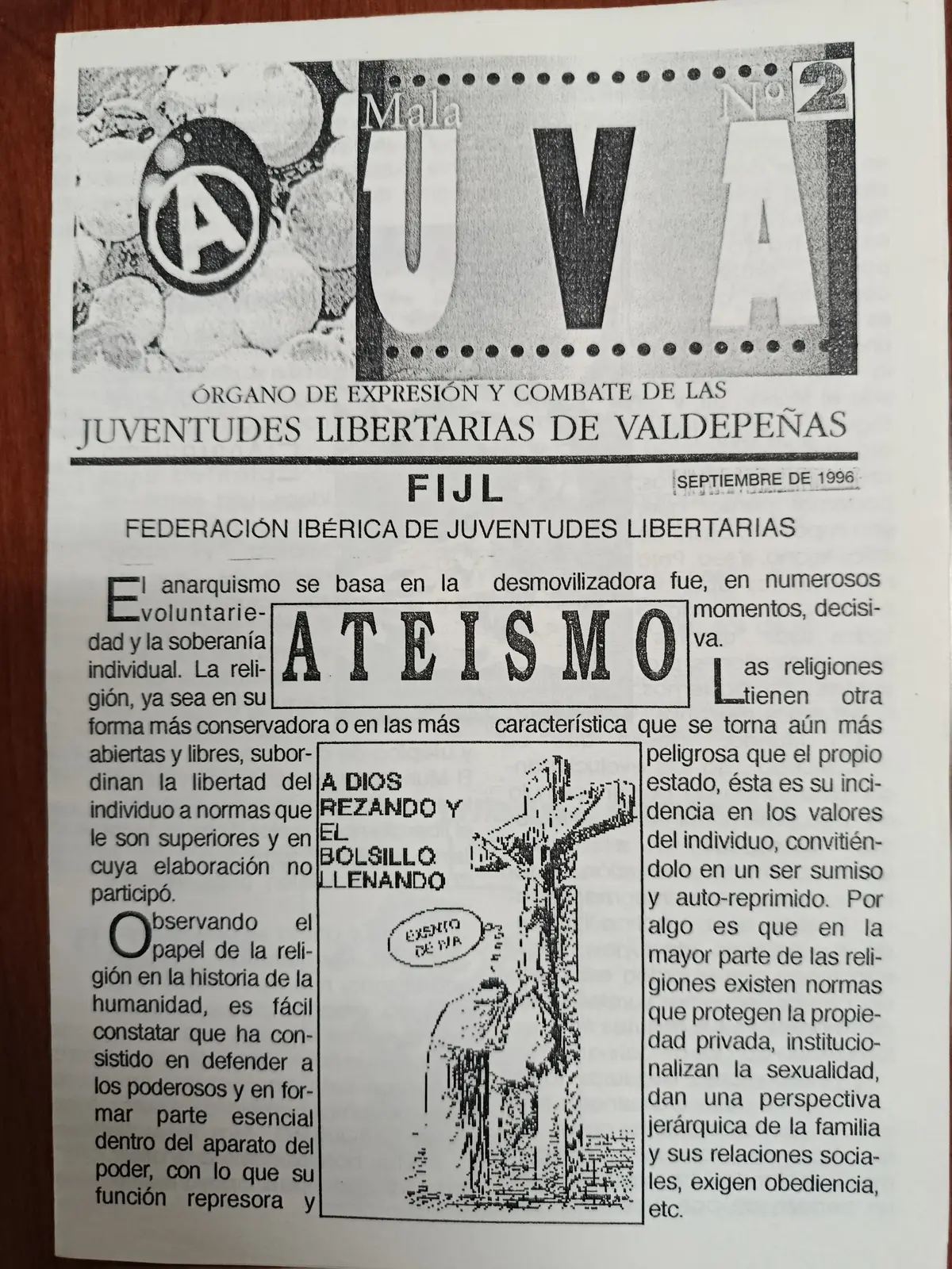 Vista principal de Mala UVA