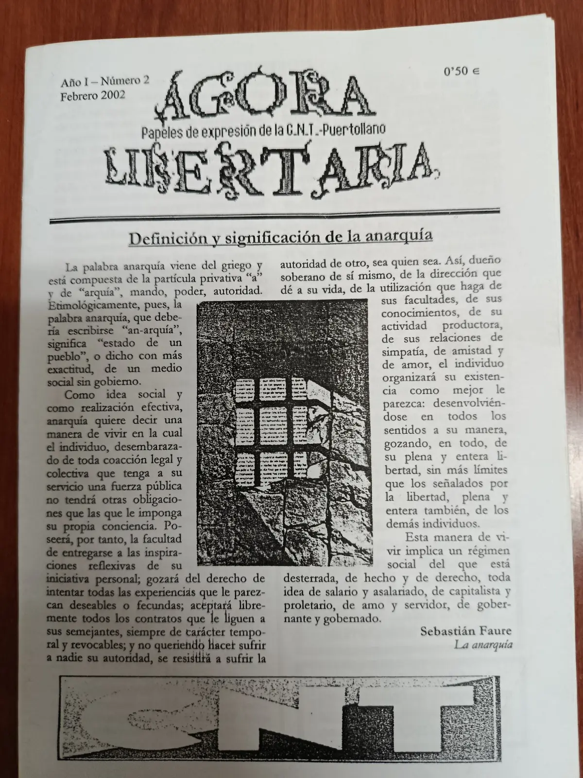 Vista principal de Ágora Libertaria