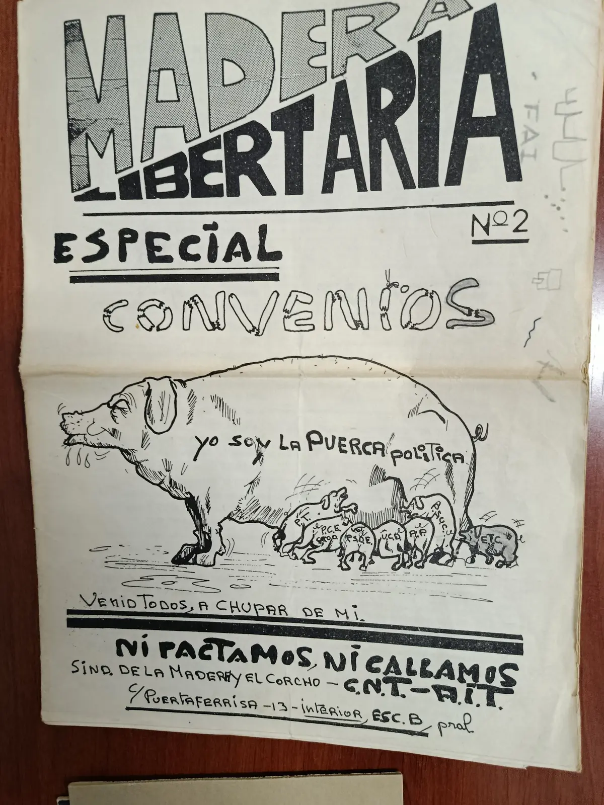 Vista principal de Madera Libertaria