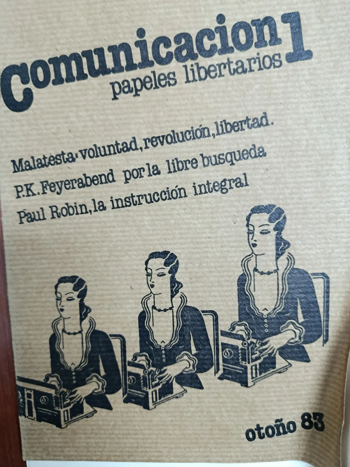 Vista principal de Comunicación: papeles libertarios