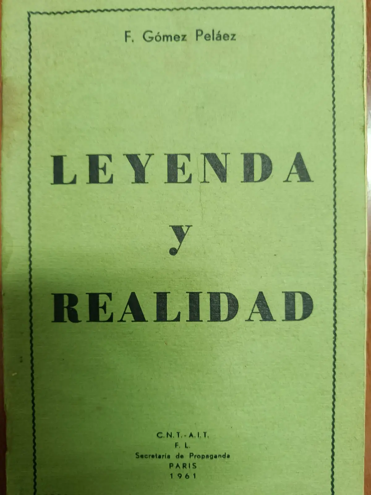 Vista principal de Leyenda y realidad