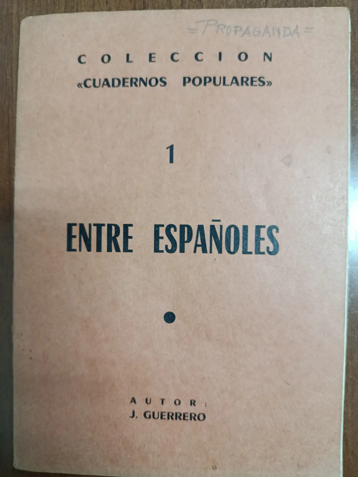 Vista principal de Entre españoles
