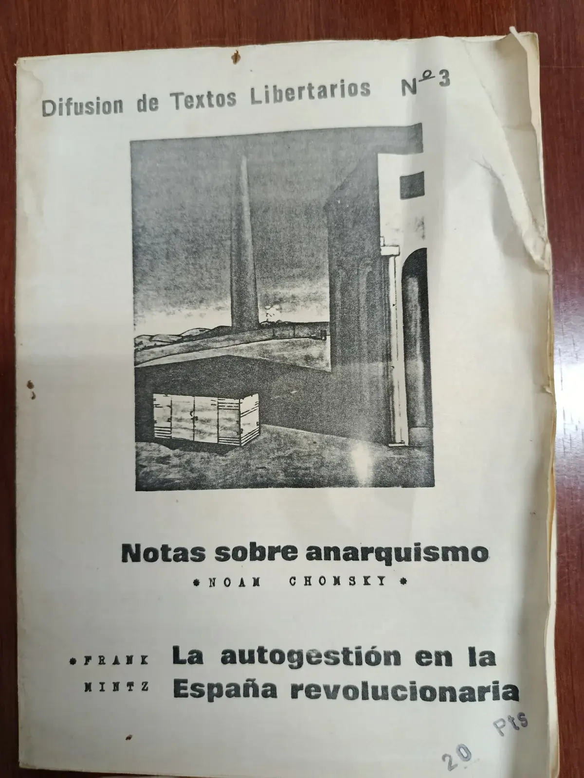 Vista principal de Notas sobre anarquismo; La autogestión en la España revolucionaria