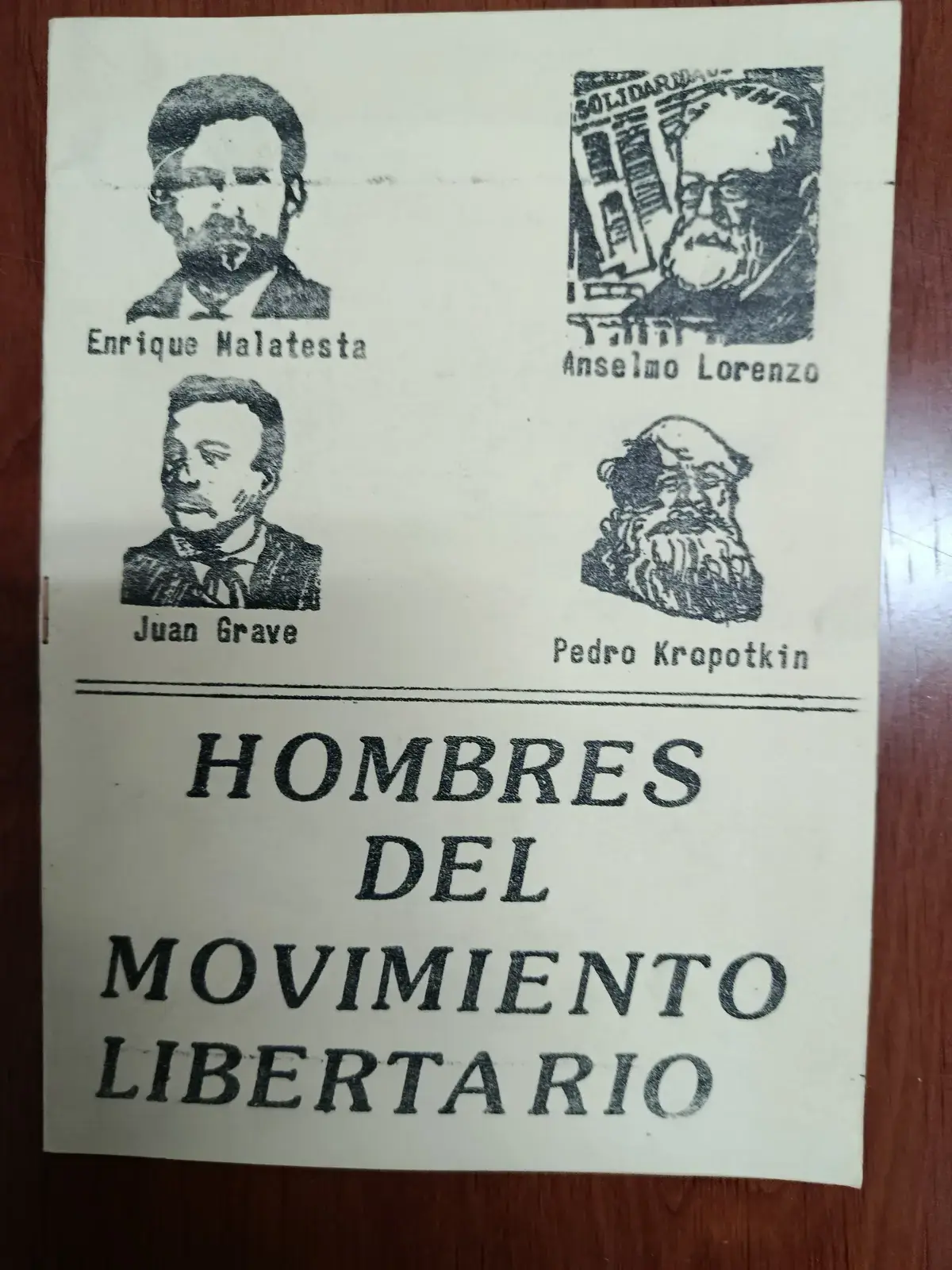 Vista principal de Hombres del movimiento libertario