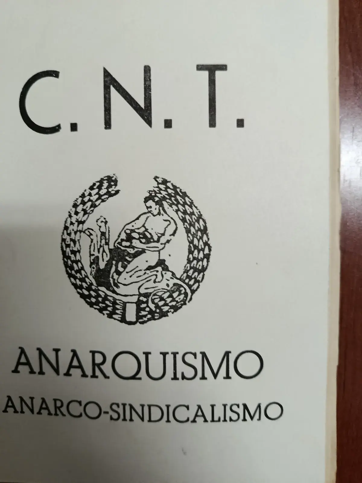 Vista principal de Anarquismo, anarcosindicalismo
