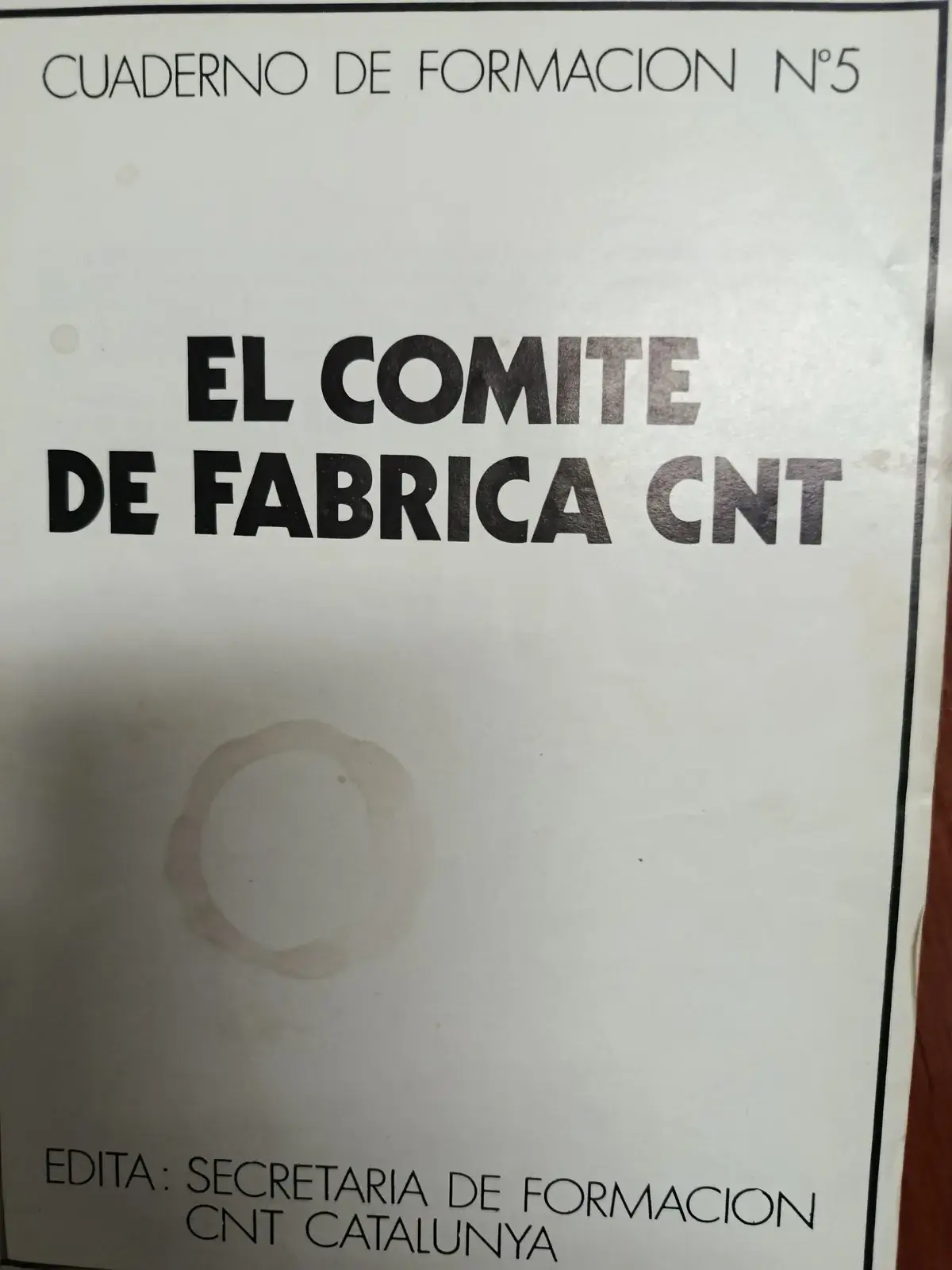 Vista principal de El comité de fábrica CNT