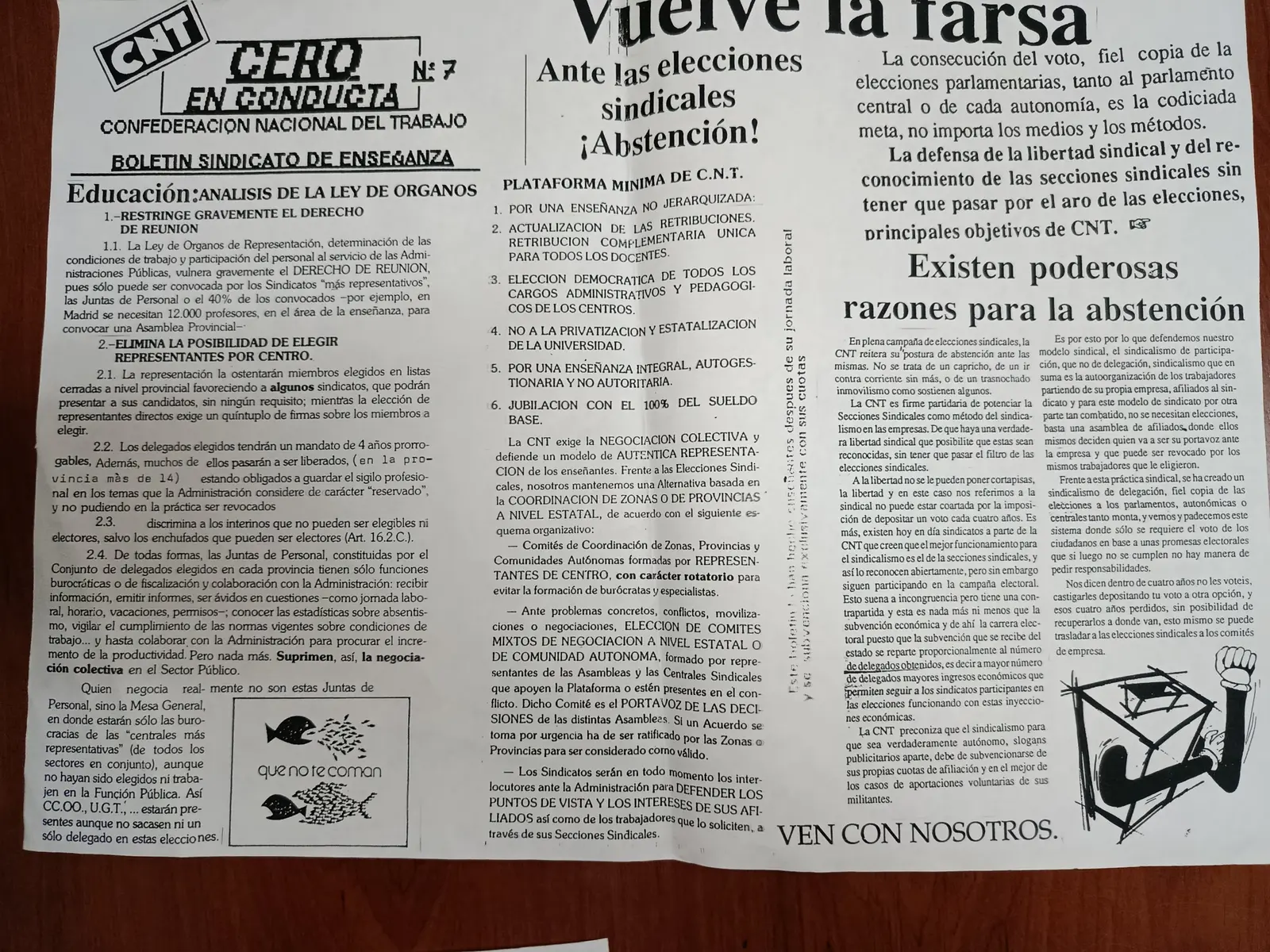 Vista principal de Cero en Conducta, n.º 7 [página o pliego]