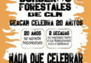 Concentración Bomberos Forestales ante la fiesta de GEACAM